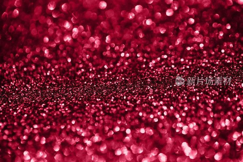 亮红色Maroon Bokeh背景抽象假日勃艮第亮片豪华模式微距摄影
